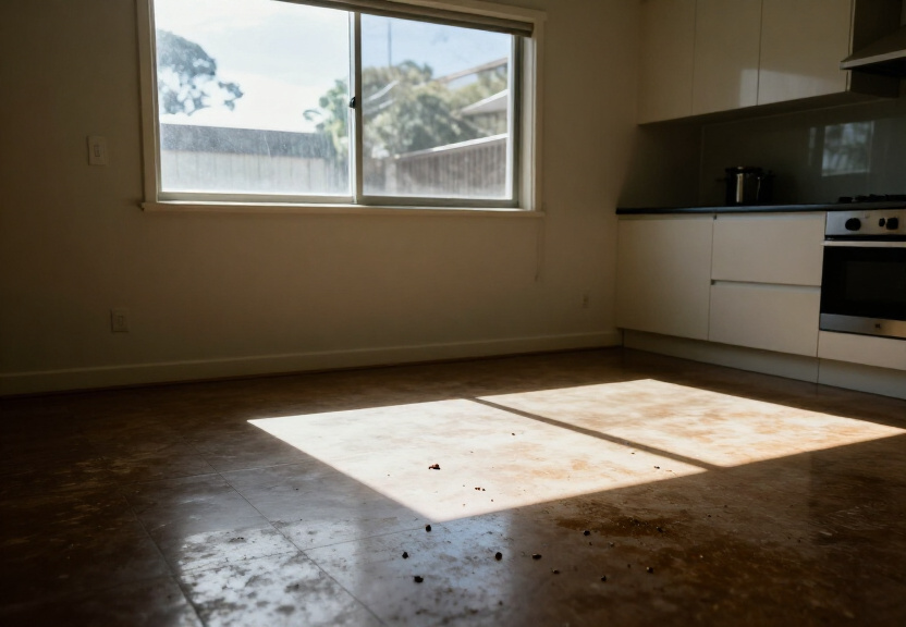 Severe cockroach infestation in a Pagewood kitchen before treatment